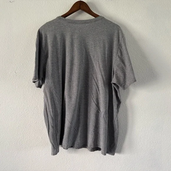 Nike Athletic Cut Retro Tee Short Sleeve Gray Men's XXL Distance Swoosh Tee - Picture 6 of 7